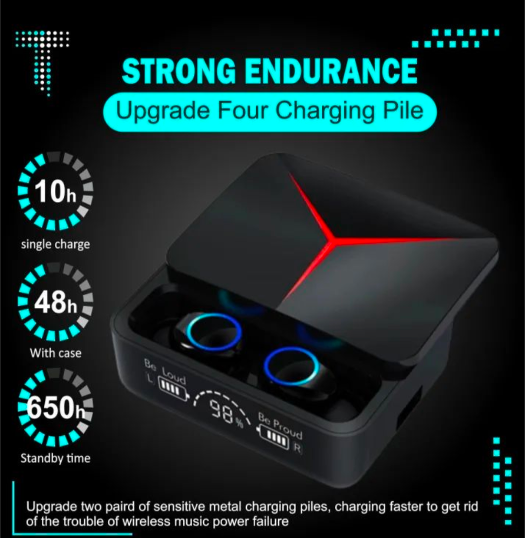 M90 Pro Gaming Earbuds – Bluetooth 5.3 Wireless Earphones with ENC Noise Reduction