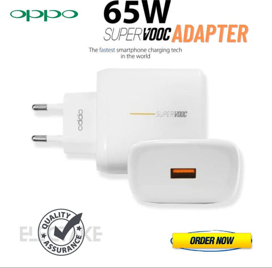 Original Oppo 65W SuperVOOC Adapter | Fastest Charging Tech | 5V6.5A