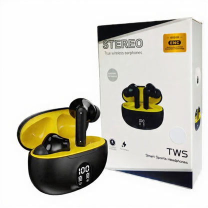 U39 TWS Earbuds with LED Display | ENC Noise Cancel | 100% Battery Indicator | Sports Design
