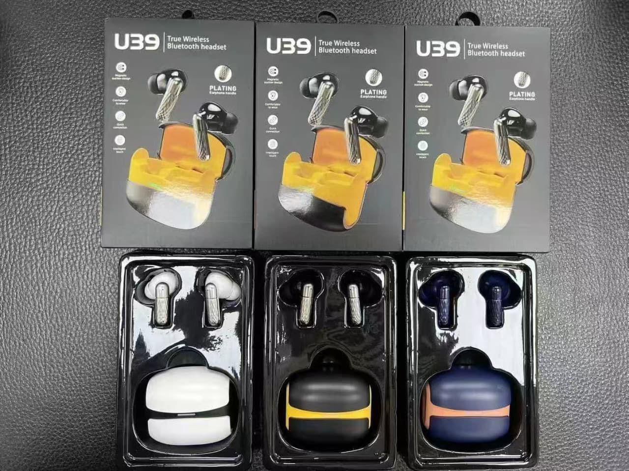 U39 True Wireless Earbuds | Plated Stem Design  | Deep Bass Sound