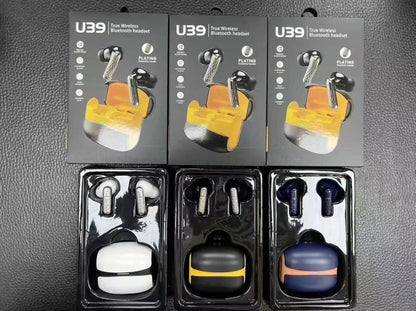 U39 True Wireless Earbuds | Plated Stem Design  | Deep Bass Sound