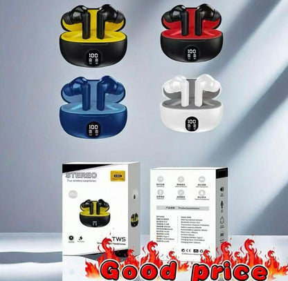 U39 TWS Earbuds with LED Display | ENC Noise Cancel | 100% Battery Indicator | Sports Design